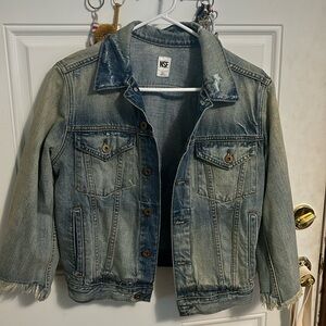 NSF small Jean jacket, cropped with wide sleeves